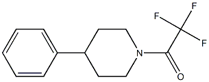 2,2,2-trifluoro-1-(4-phenylpiperidin-1-yl)ethanone 结构式