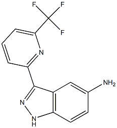 3-(6-(trifluoromethyl)pyridin-2-yl)-1H-indazol-5-amine 结构式