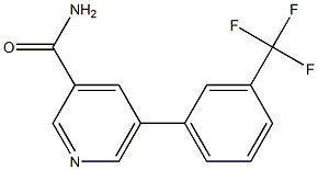 5-(3-(trifluoromethyl)phenyl)pyridine-3-carboxamide 结构式