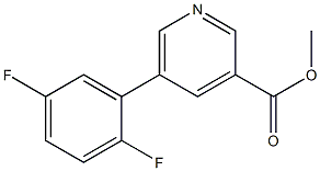 methyl 5-(2,5-difluorophenyl)pyridine-3-carboxylate 结构式
