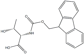 N-芴甲氧羰酰基-L-苏氨酸 结构式