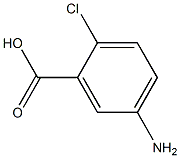 5-氨基-邻氯苯甲酸 结构式