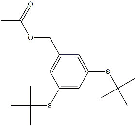 3,5-Bis(tert-butylthio)benzyl Acetate 结构式