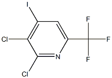 2,3-二氯-5-三氟甲基-4-碘吡啶 结构式