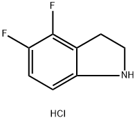 4,5-Difluoroindoline hydrochloride 结构式