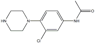 N-(3-chloro-4-(piperazin-1-yl)phenyl)acetaMide 结构式