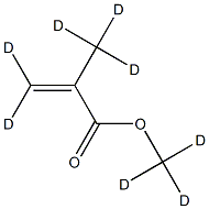 Methacrylic acid-methyl ester D8 结构式