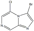 3-Bromo-5-chloroimidazo[1,2-a]pyrazine 结构式