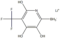 Lithium trihydroxy(5-(trifluoromethyl)pyridin-2-yl)borate 结构式