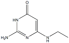 2-Amino-6-(ethylamino)pyrimidin-4(3H)-one 结构式