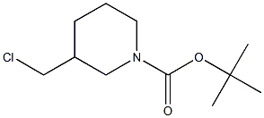 tert-Butyl 3-(chloromethyl)tetrahydro-1(2H)-pyridinecarboxylate 结构式