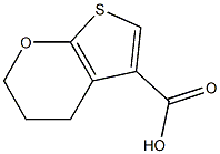 3,4-dihydro-2H-thieno[2,3-b]pyran-5-carboxylic acid 结构式