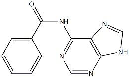 6-(Benzoylamino)-9H-purine 结构式