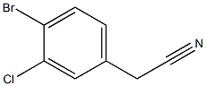3-氯-4-溴苯乙腈 结构式