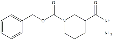 benzyl 3-(hydrazinecarbonyl)piperidine-1-carboxylate 结构式