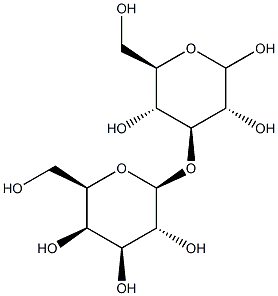 3-O-(b-D-Galactopyranosyl)-D-glucopyranose 结构式