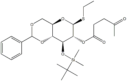 Ethyl 4,6-O-benzylidene-3-O-tert-butyldimethylsilyl-2-O-levulinoyl-b-D-thioglucopyranoside