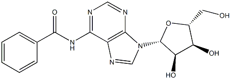 N6-Benzoyl-L-adenosine 结构式