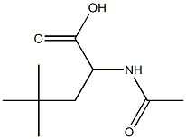 2-乙酰氨基-4,4-二甲基戊酸 结构式