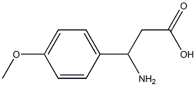 (RS)-3-氨基-3-(4-甲氧基苯基)丙酸 结构式