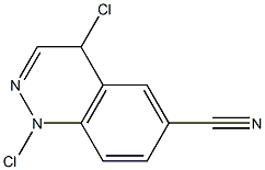 1,4-二氯二氮杂萘-6-甲腈 结构式