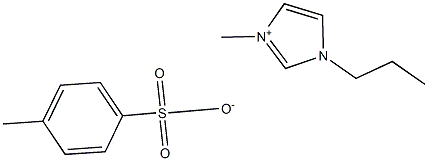 1-丙基-3-甲基咪唑对甲苯磺酸盐 结构式