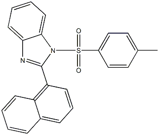 1-对甲苯磺酰基-2-萘基苯并咪唑 结构式