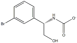 (S)-(1-(3-溴苯基)-2-羟乙基)氨基甲酸叔丁酯 结构式