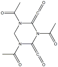 1,3,5-三乙酰-2,4-二羰基六氢-1,3,5-三嗪 结构式