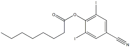 3,5-二碘-4-辛酰氧苯甲腈 结构式