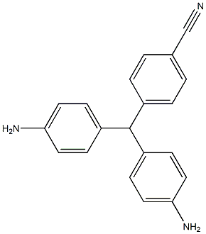 4,4'-二胺基-4''-氰基三苯甲烷 结构式