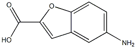 5-氨基苯并呋喃甲酸 结构式