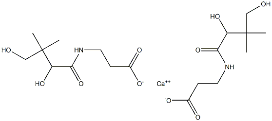D-泛酸钙原料 结构式
