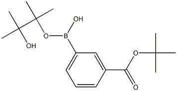 3-叔丁氧羰基苯硼酸频哪醇酯 结构式