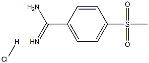 4-甲砜基苯基甲脒盐酸盐 结构式