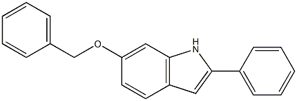 6-苯甲氧基-2-苯基吲哚 结构式