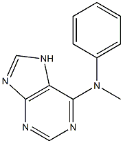 N-甲基-N-苯基腺嘌呤 结构式