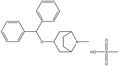 苯扎托品甲磺酸盐 结构式