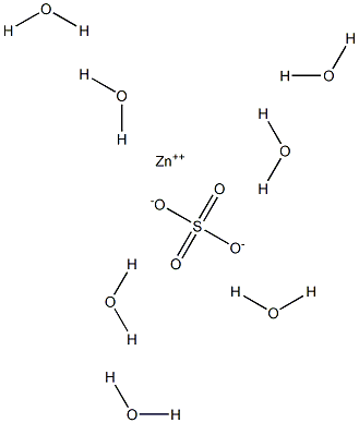 七水硫酸锌晶体 结构式