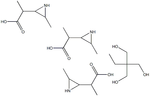 三羟甲基丙烷-三[3-(2-甲基氮丙啶基)丙酸酯] 结构式