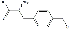 4-氯甲基-D-苯丙氨酸 结构式