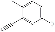 6-氯-3-甲基-2-氰基吡啶 结构式