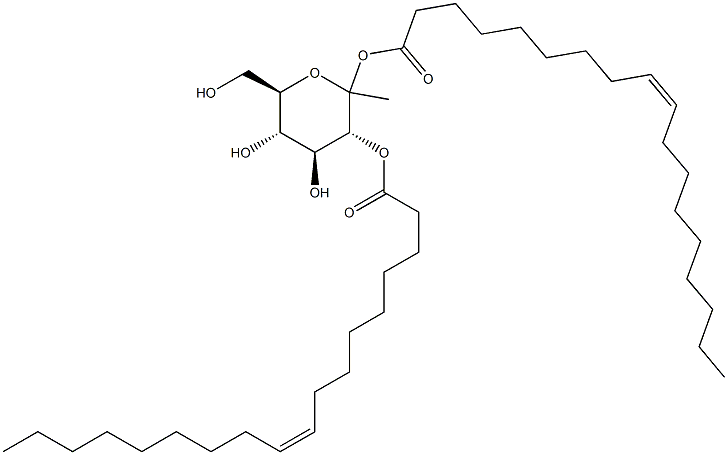 甲基葡萄糖苷二油酸酯 结构式