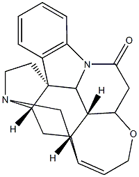 马钱子碱溶液 结构式