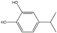 4-(1-甲基乙基)-1,2-苯二酚 结构式