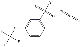 间三氟甲氧基苯磺酸基异氰酸酯 结构式