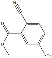 2-氰基-5-氨基苯甲酸甲酯 结构式