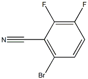 2,3-二氟-6-溴苯腈 结构式