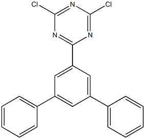 2-([1,1':3',1''-terphenyl]-5'-yl)-4,6-dichloro-1,3,5-triazine 结构式