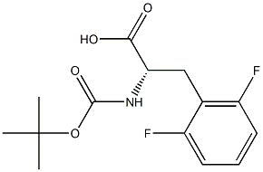 BOC-D-2,6-二氟苯丙氨酸 结构式